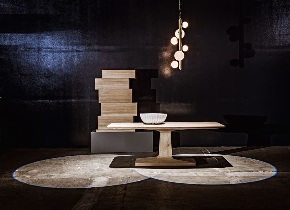 Travis Table, Washed Walnut