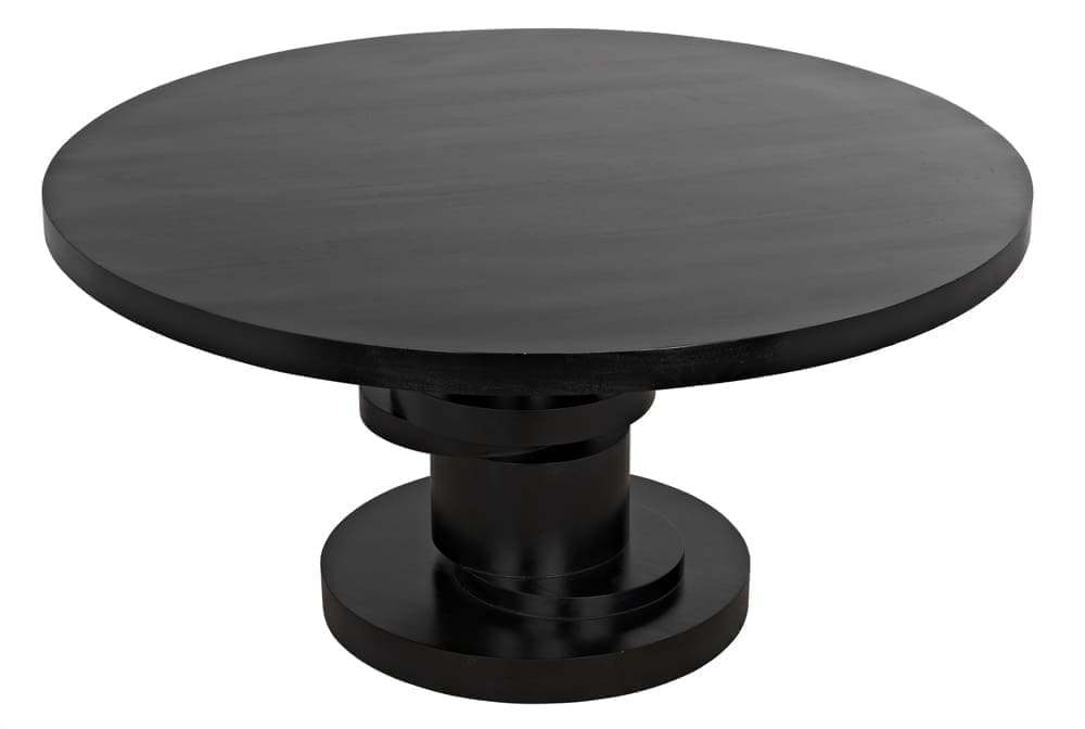 Hugo Dining Table, Hand Rubbed Black