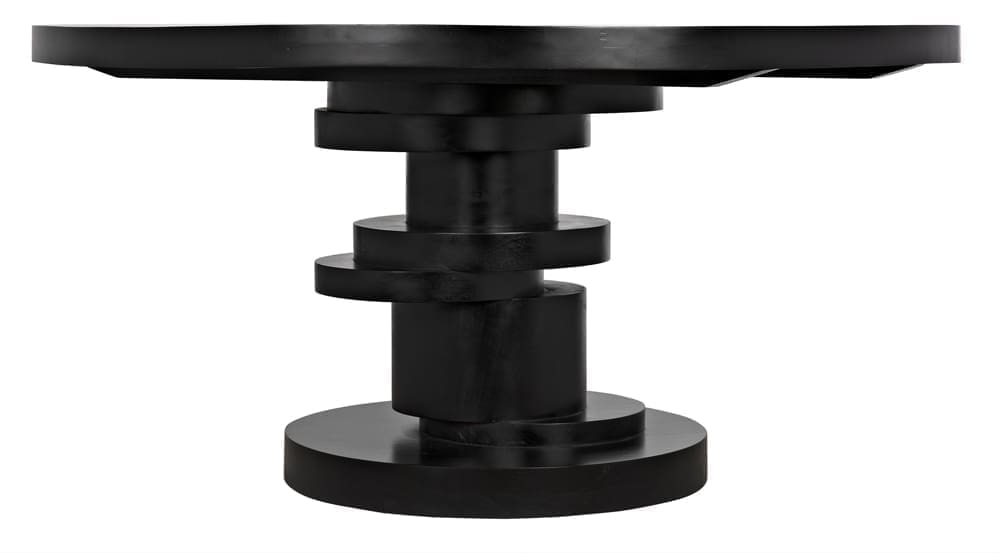 Hugo Dining Table, Hand Rubbed Black