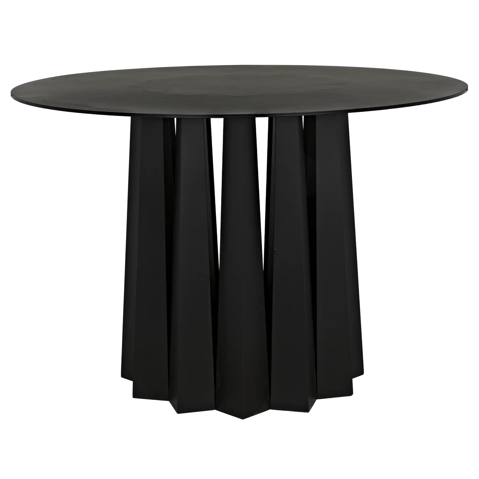 Column Dining Table, Black Iron