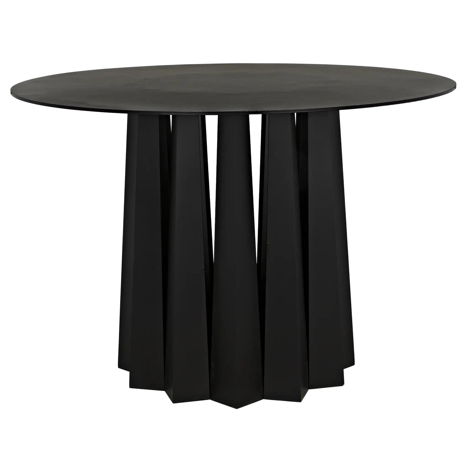 Column Dining Table, Black Iron
