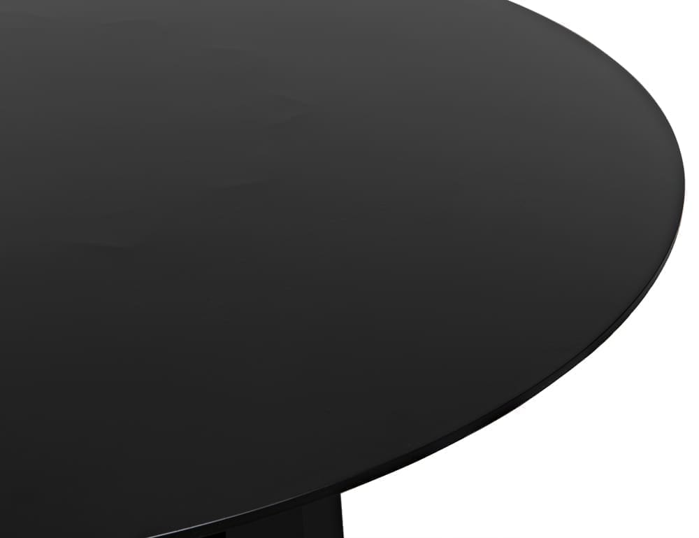 Column Dining Table, Black Iron