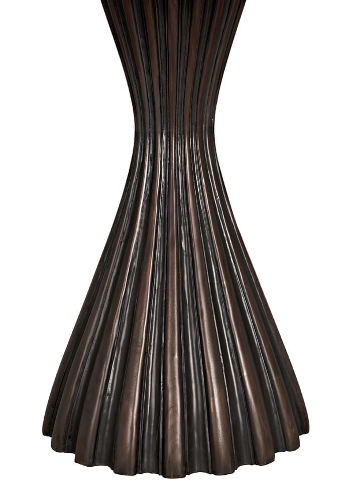 Osiris Dining Table, Pale Rubbed with Light Brown Trim