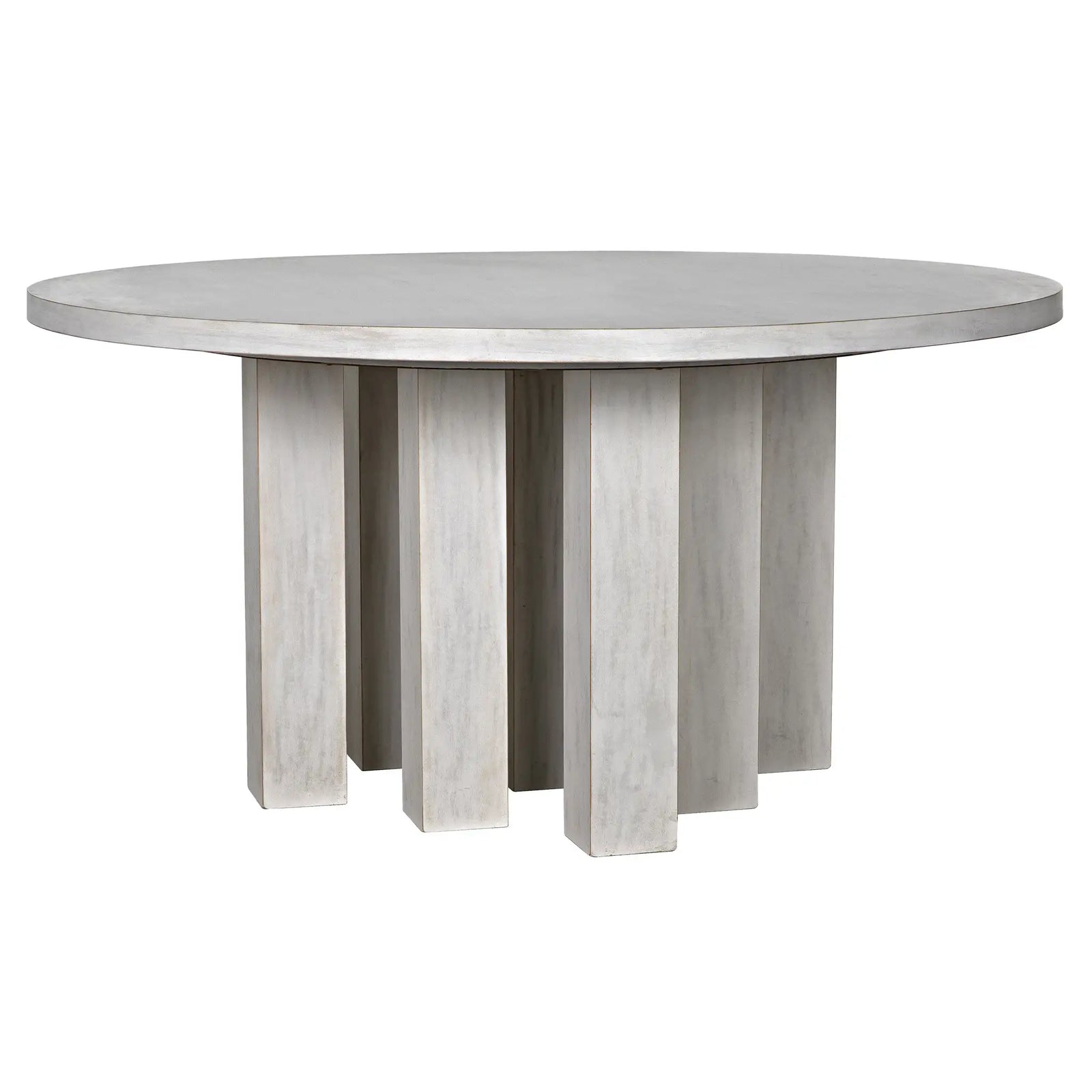Resistance Dining Table, White Wash