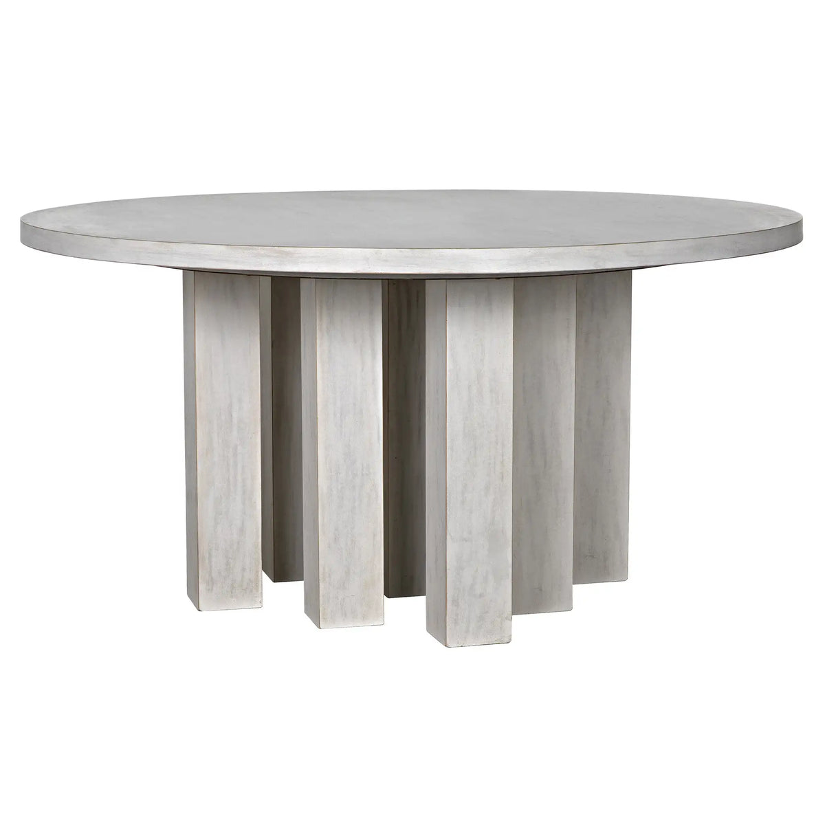 Resistance Dining Table, White Wash