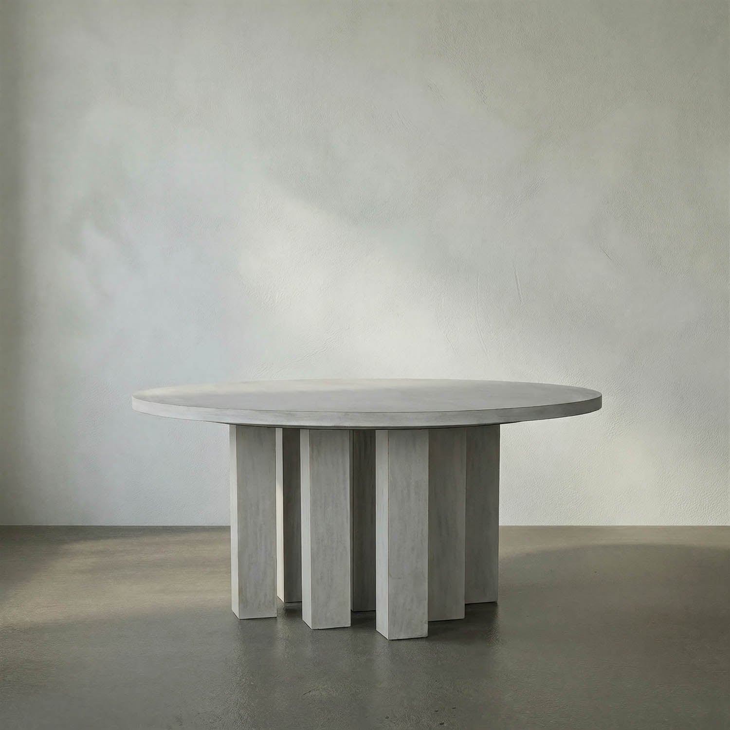 Resistance Dining Table, White Wash by Noir