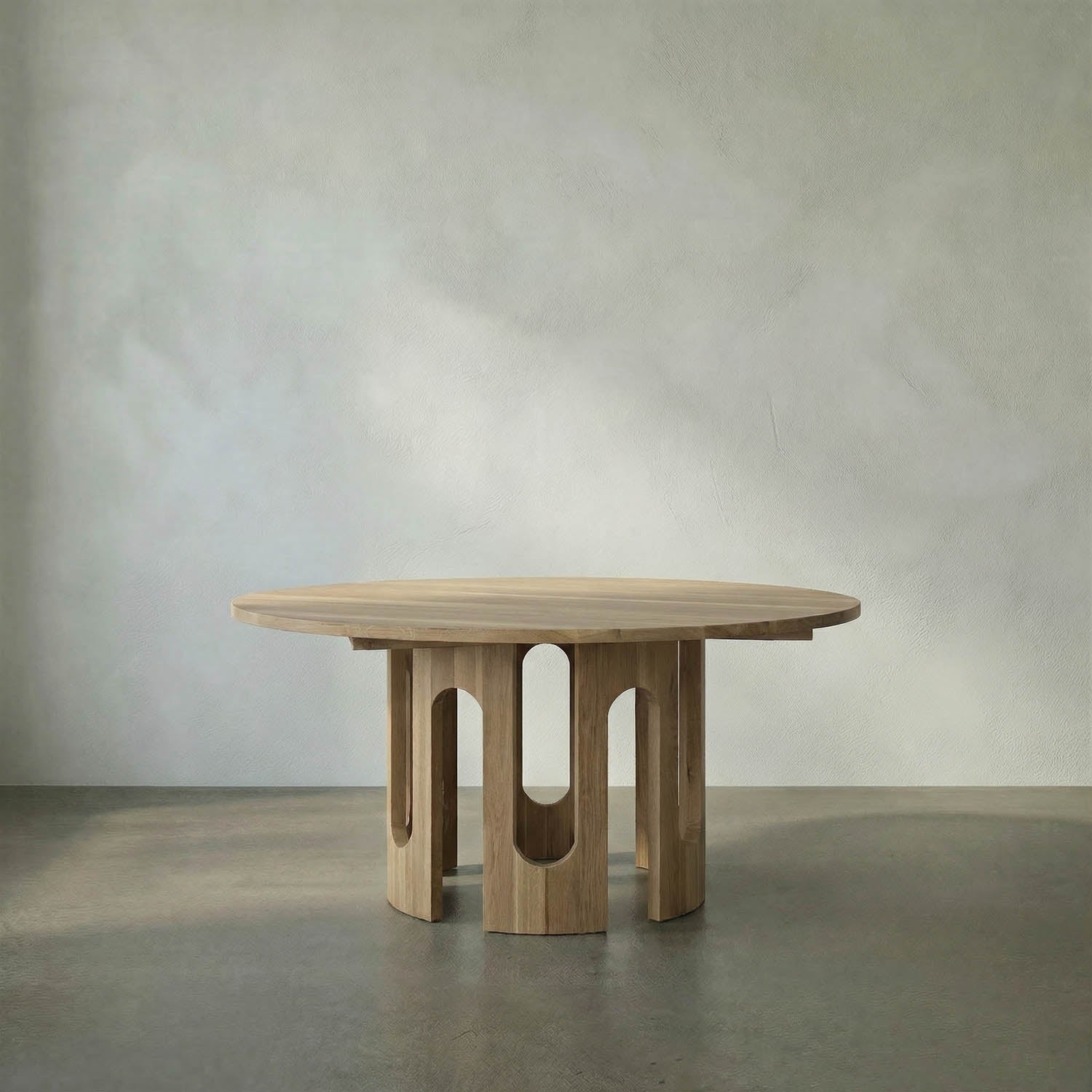 Kirill Table, White Oak by Noir