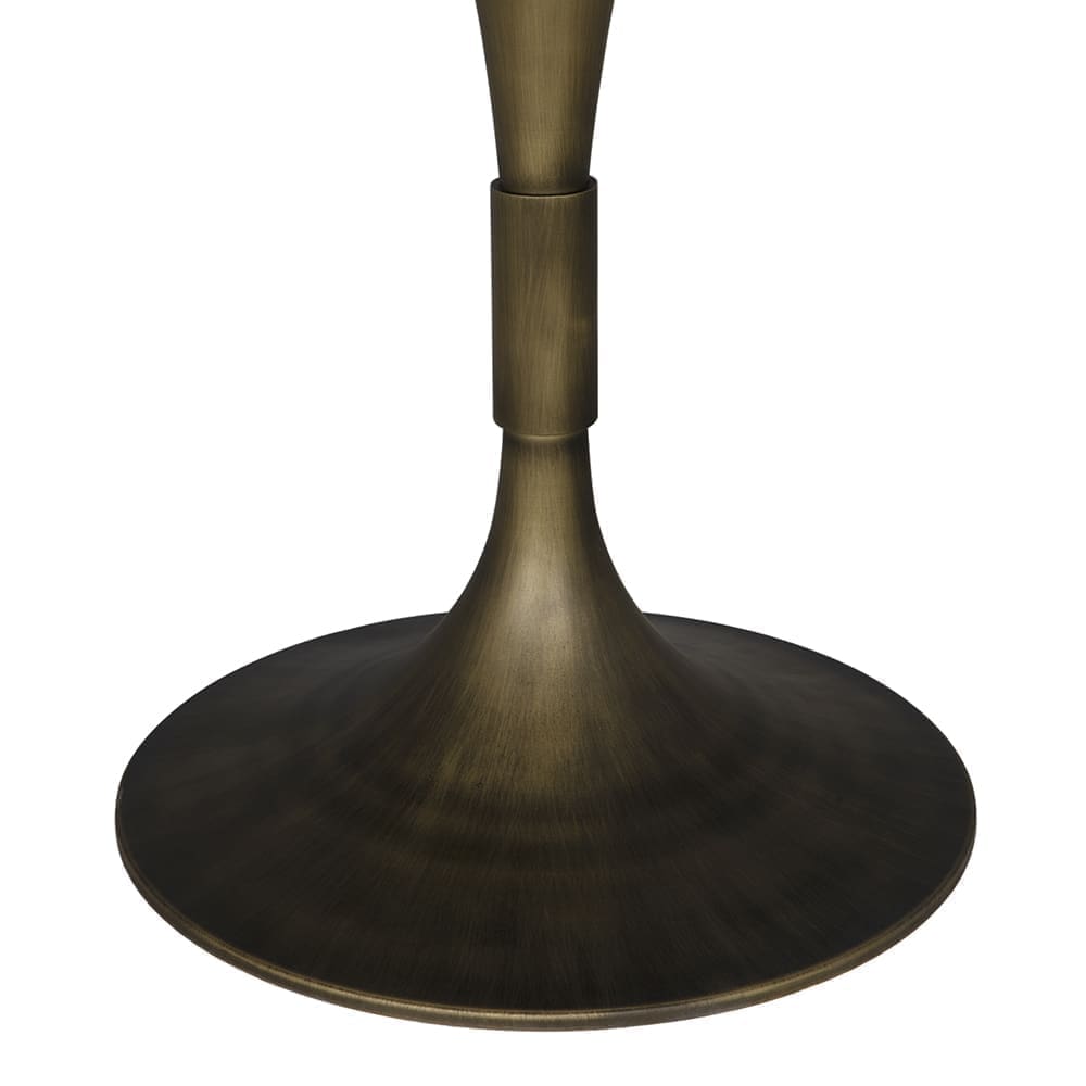 Jman Table 36″, Aged Brass Finish