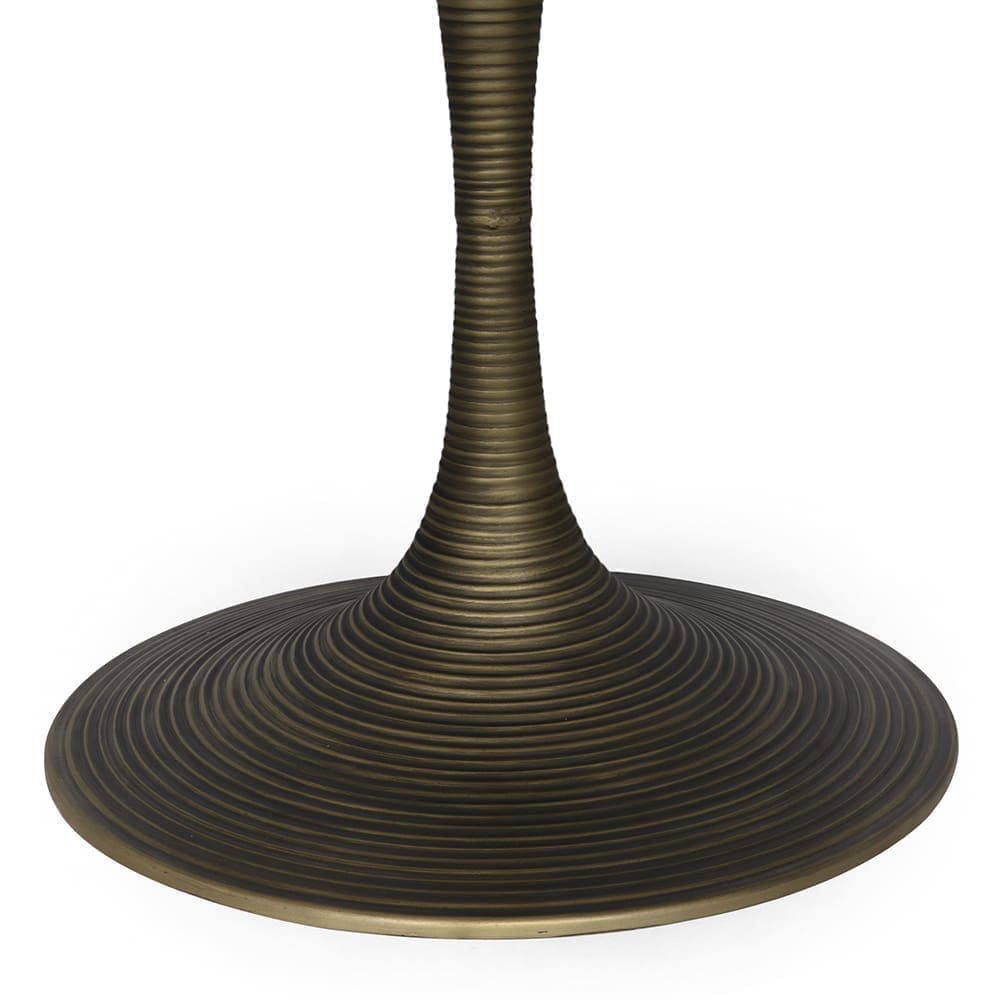 Joni Table 36″, Aged Brass Finish