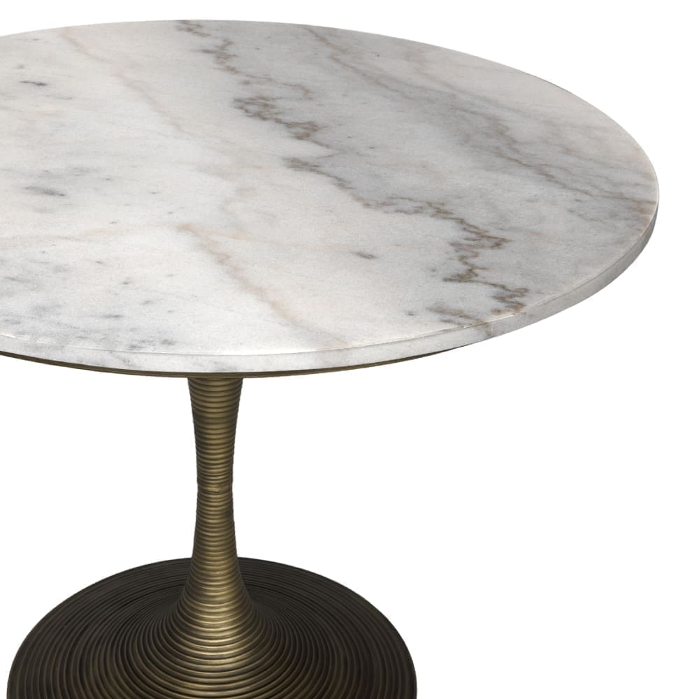 Joni Table 36″, Aged Brass Finish