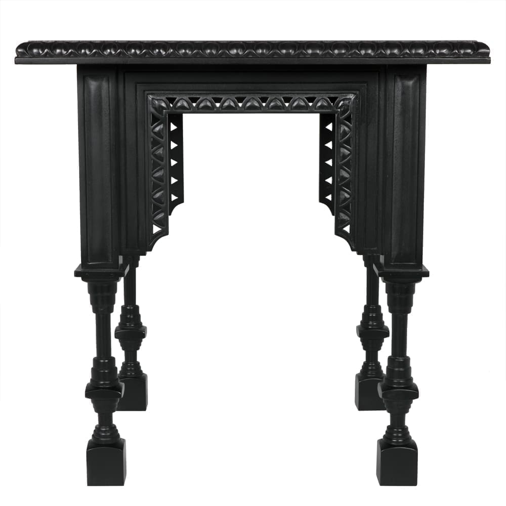 Luxor Side Table, Hand Rubbed Black