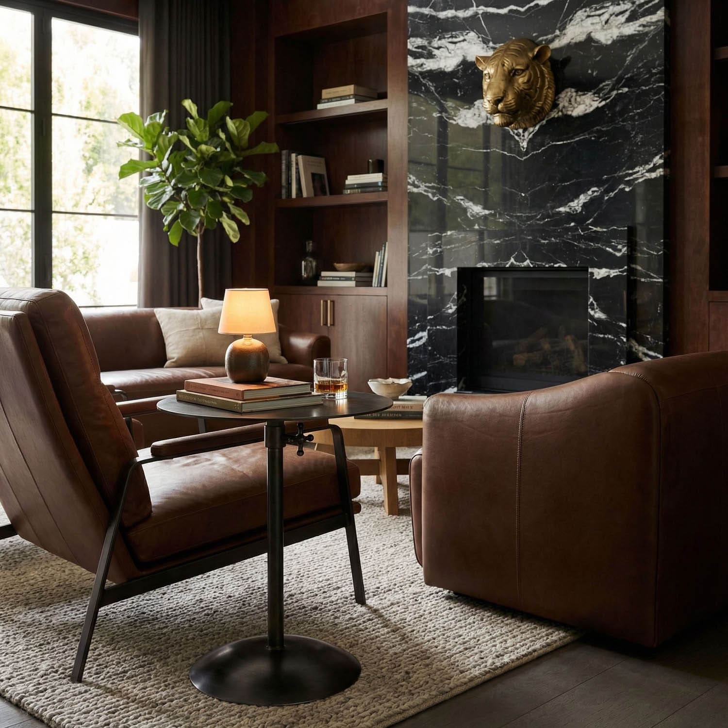 Felix Side Table, Gun Metal Finish