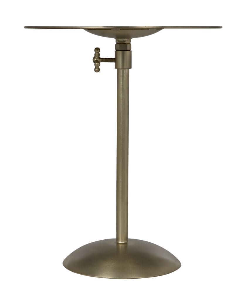 Felix Side Table, Metal with Brass Finish