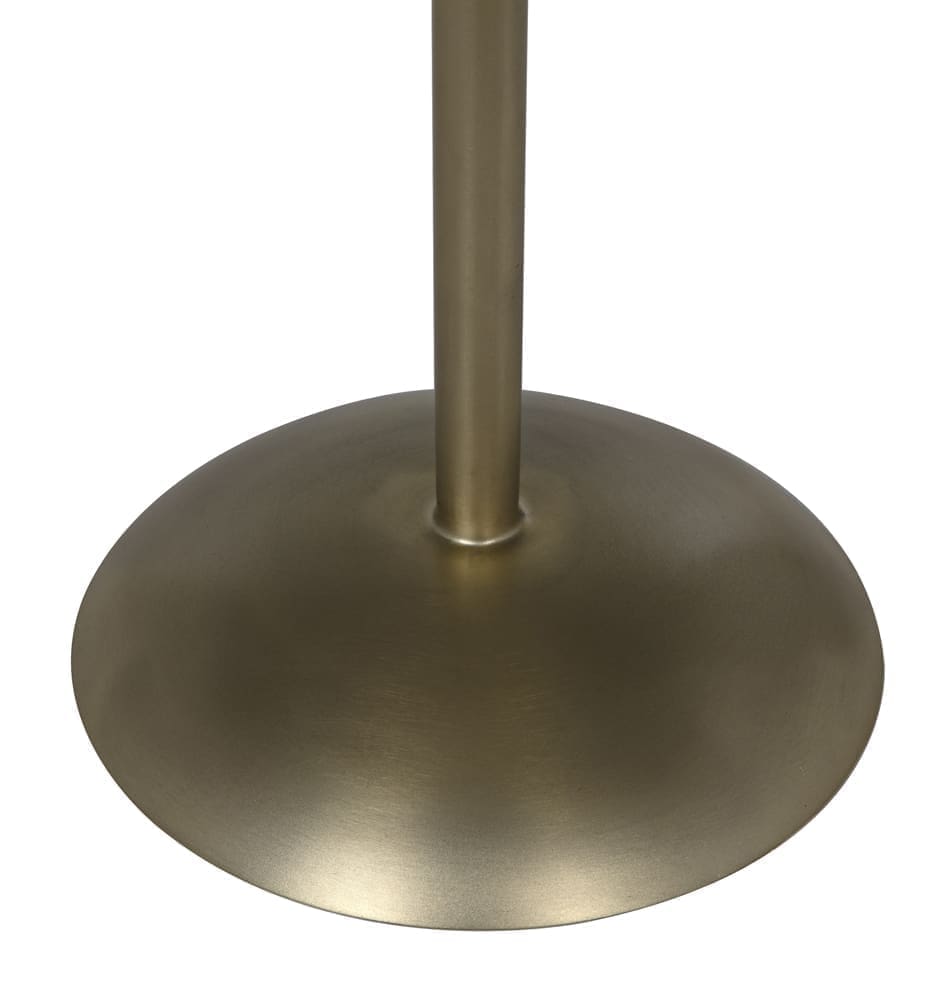 Felix Side Table, Metal with Brass Finish
