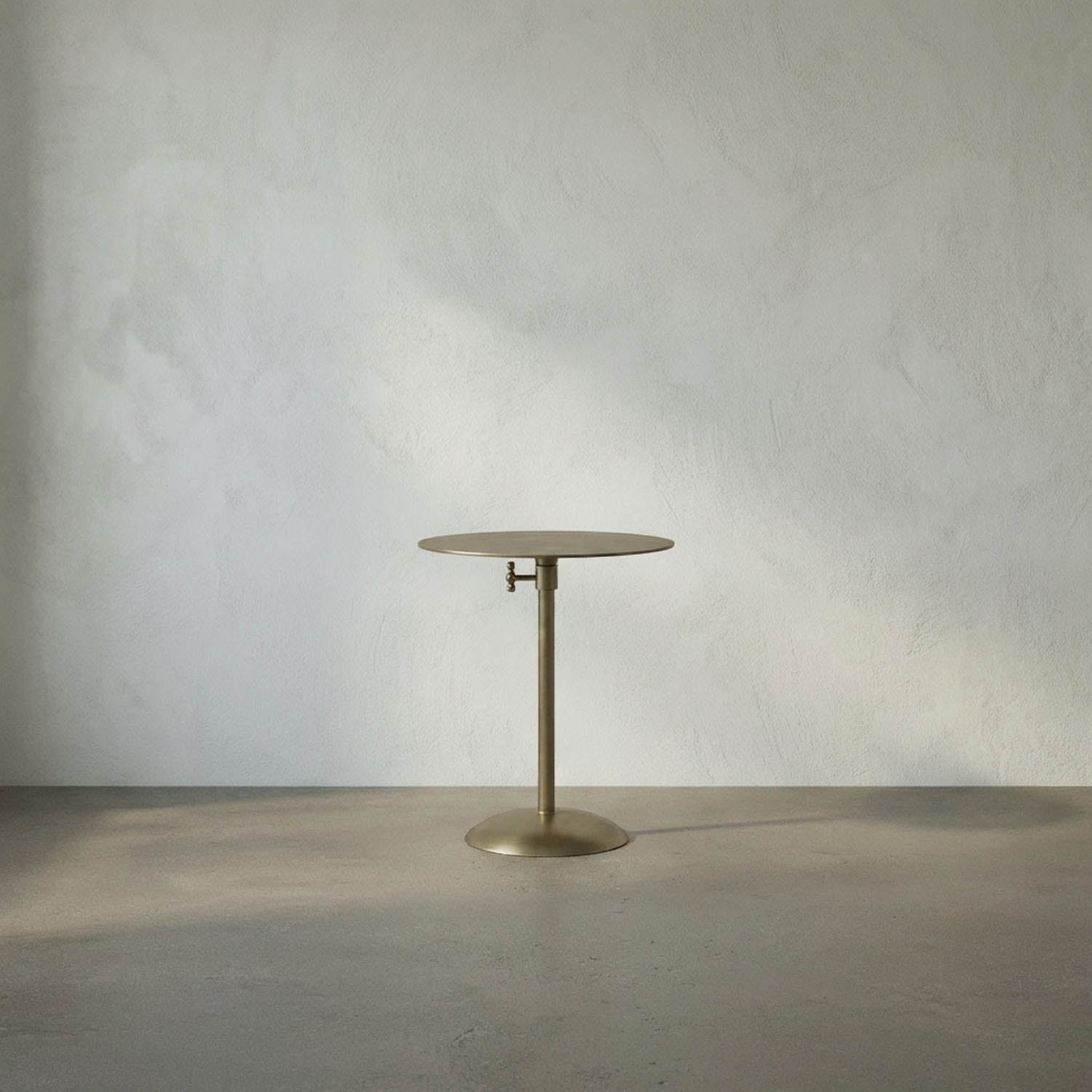 Felix Side Table, Metal with Brass Finish by Noir