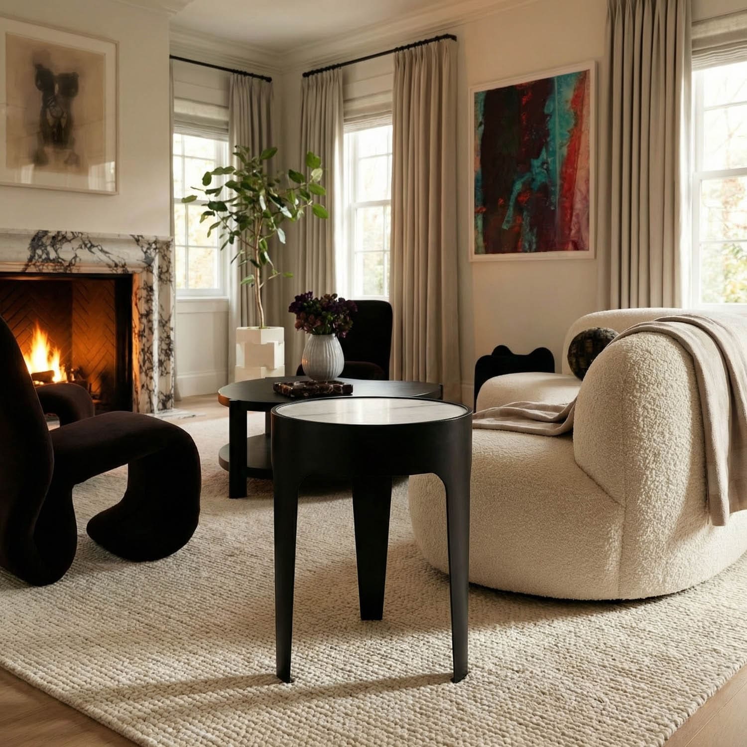 Cylinder Side Table, Small