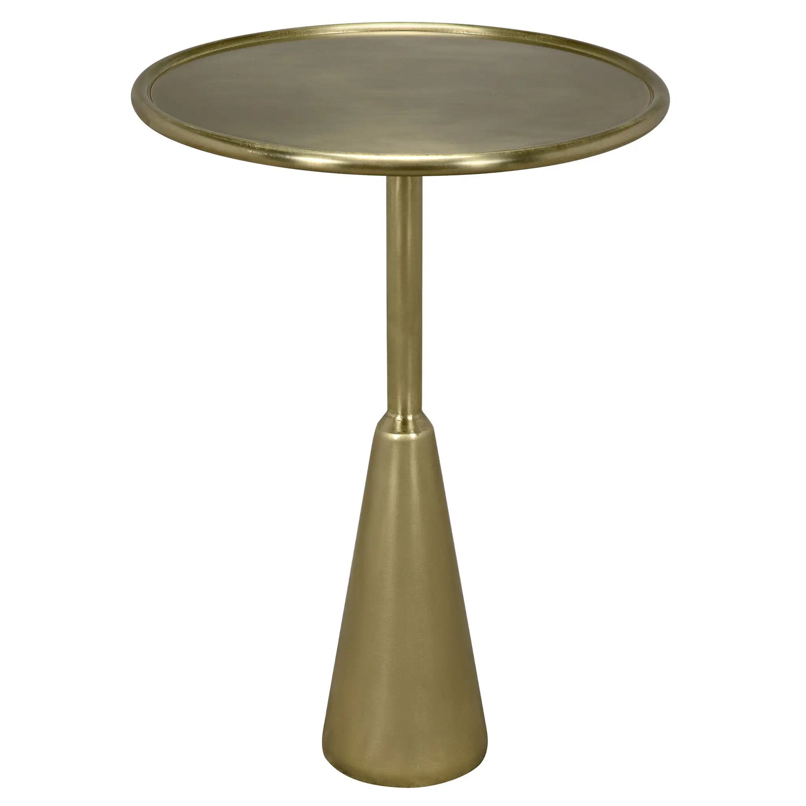 Hiro Side Table, Metal with Brass Finish
