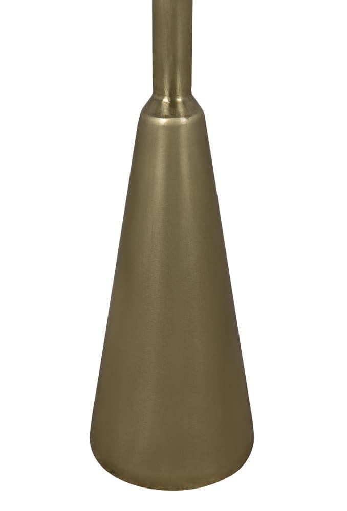 Hiro Side Table, Metal with Brass Finish