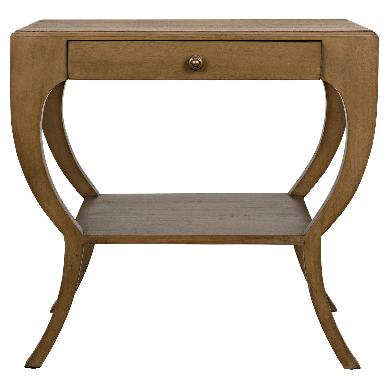 Maude Side Table, Saddle Brown