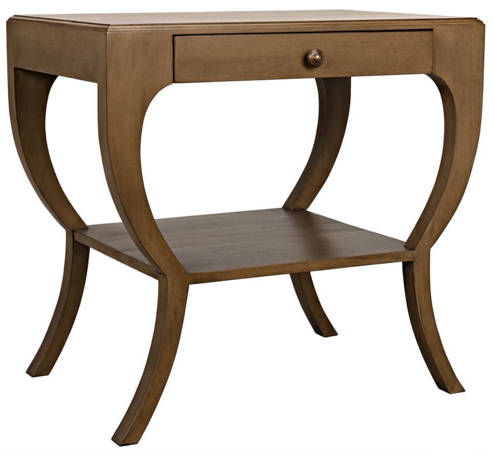 Maude Side Table, Saddle Brown