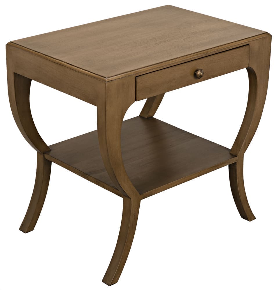 Maude Side Table, Saddle Brown