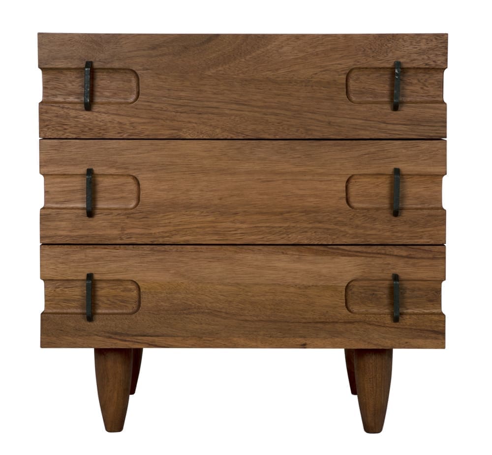 David 32″ Side Table, Dark Walnut