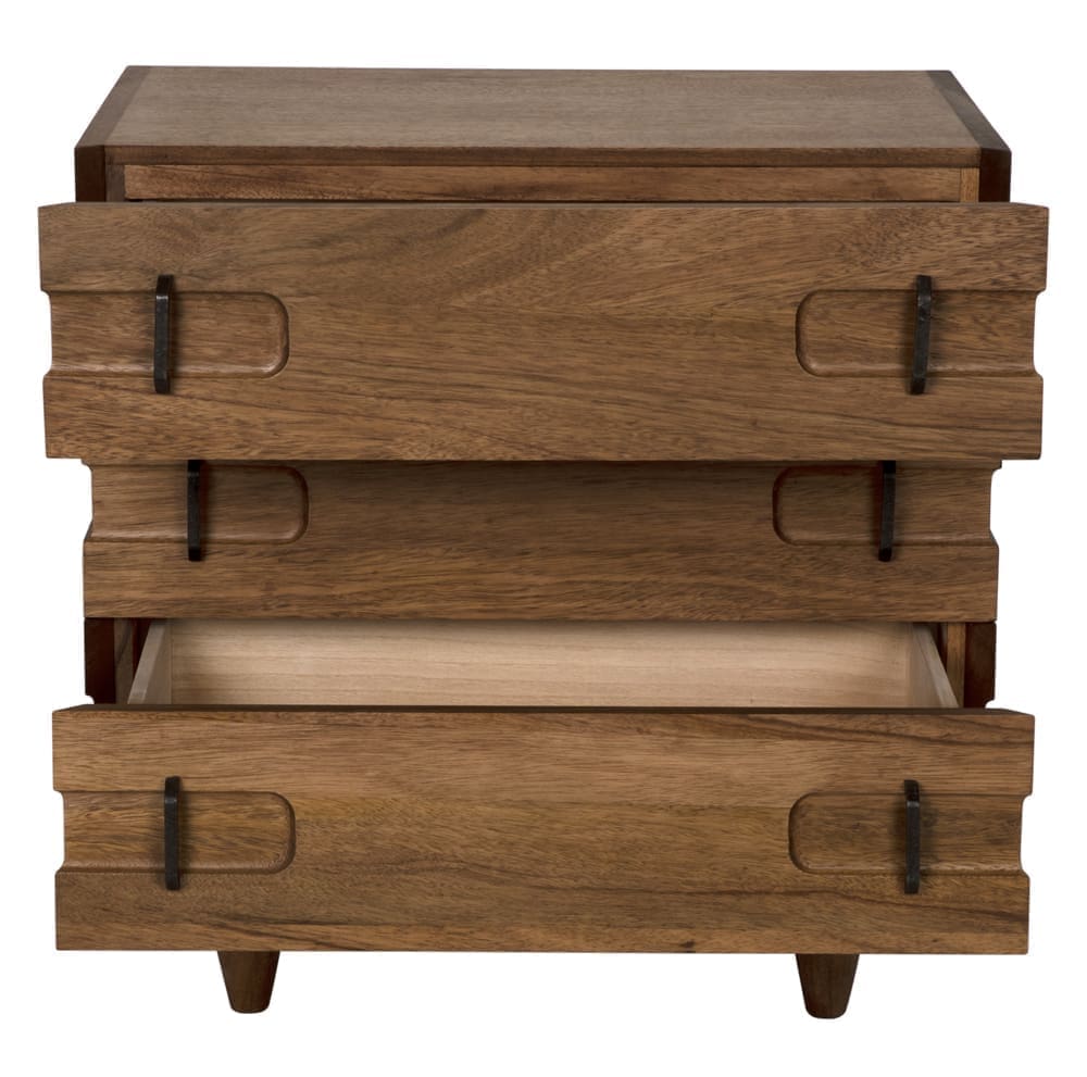 David 32″ Side Table, Dark Walnut