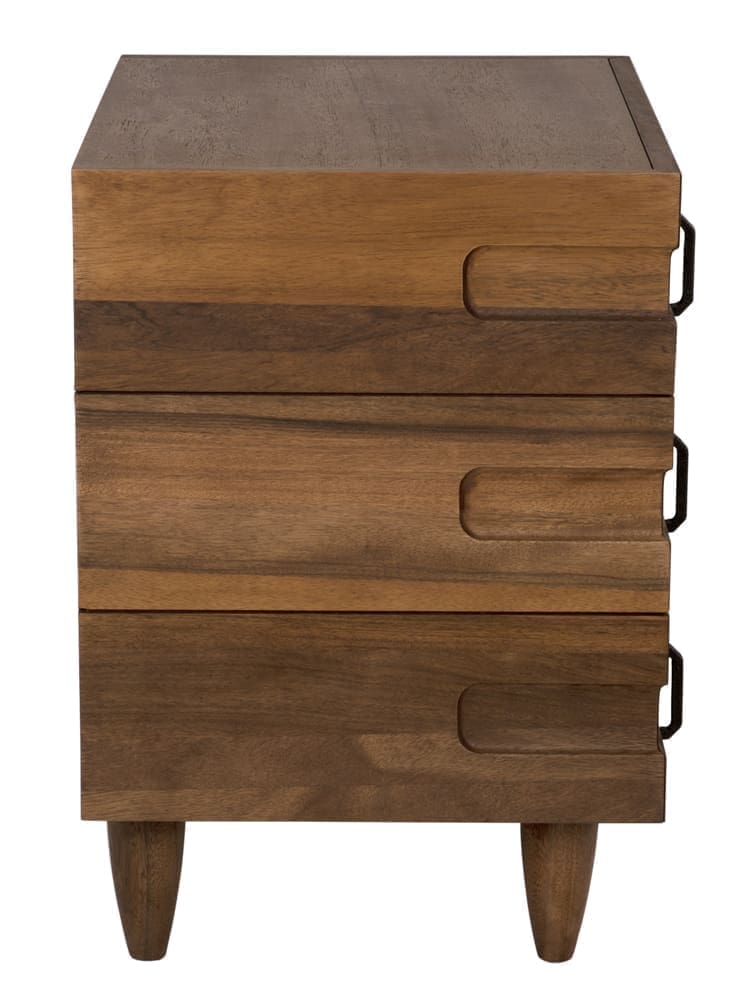 David 32″ Side Table, Dark Walnut