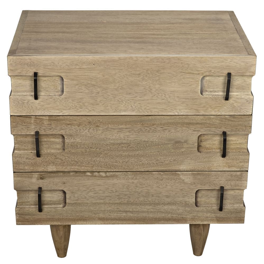 David 32″ Side Table, Washed Walnut