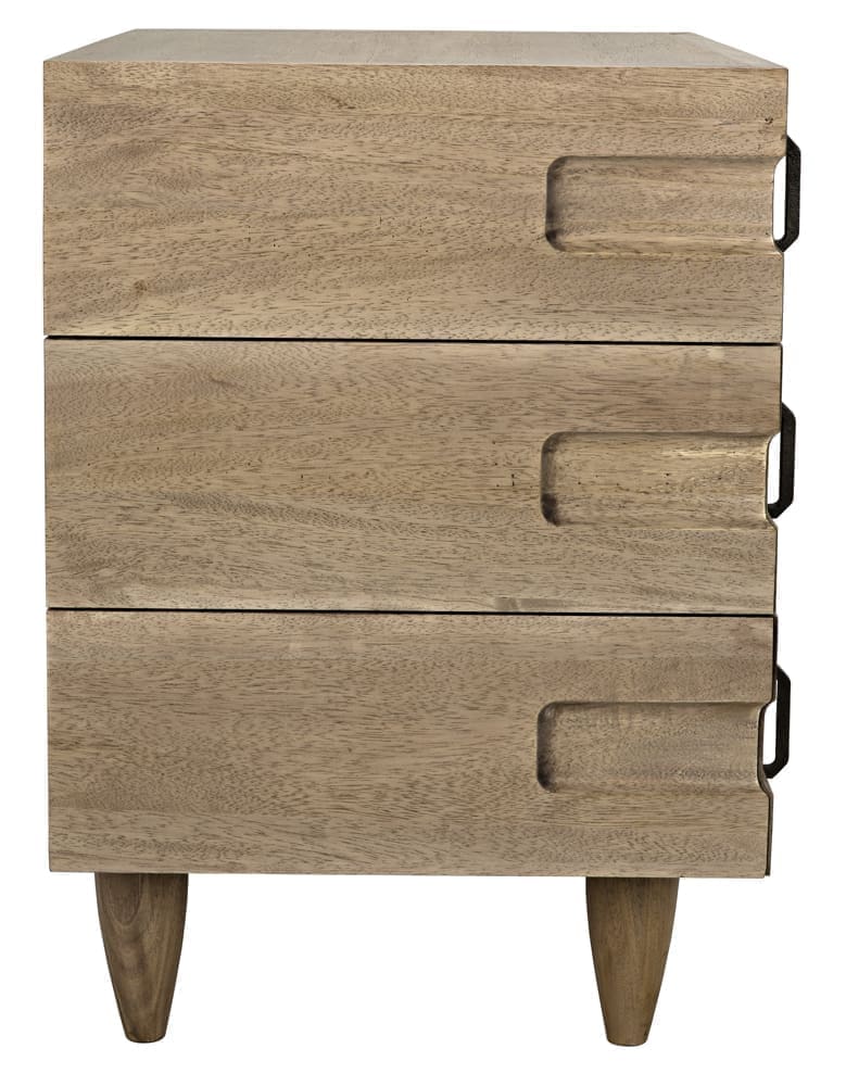 David 32″ Side Table, Washed Walnut