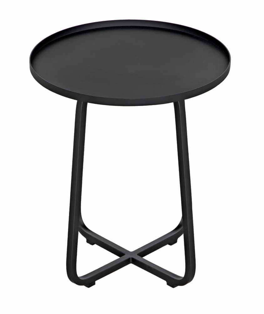 Kimana Side Table, Black Iron