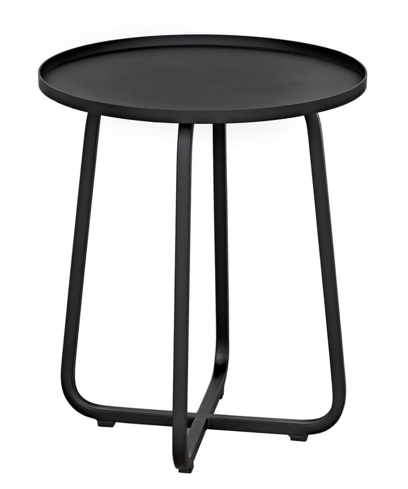 Kimana Side Table, Black Iron