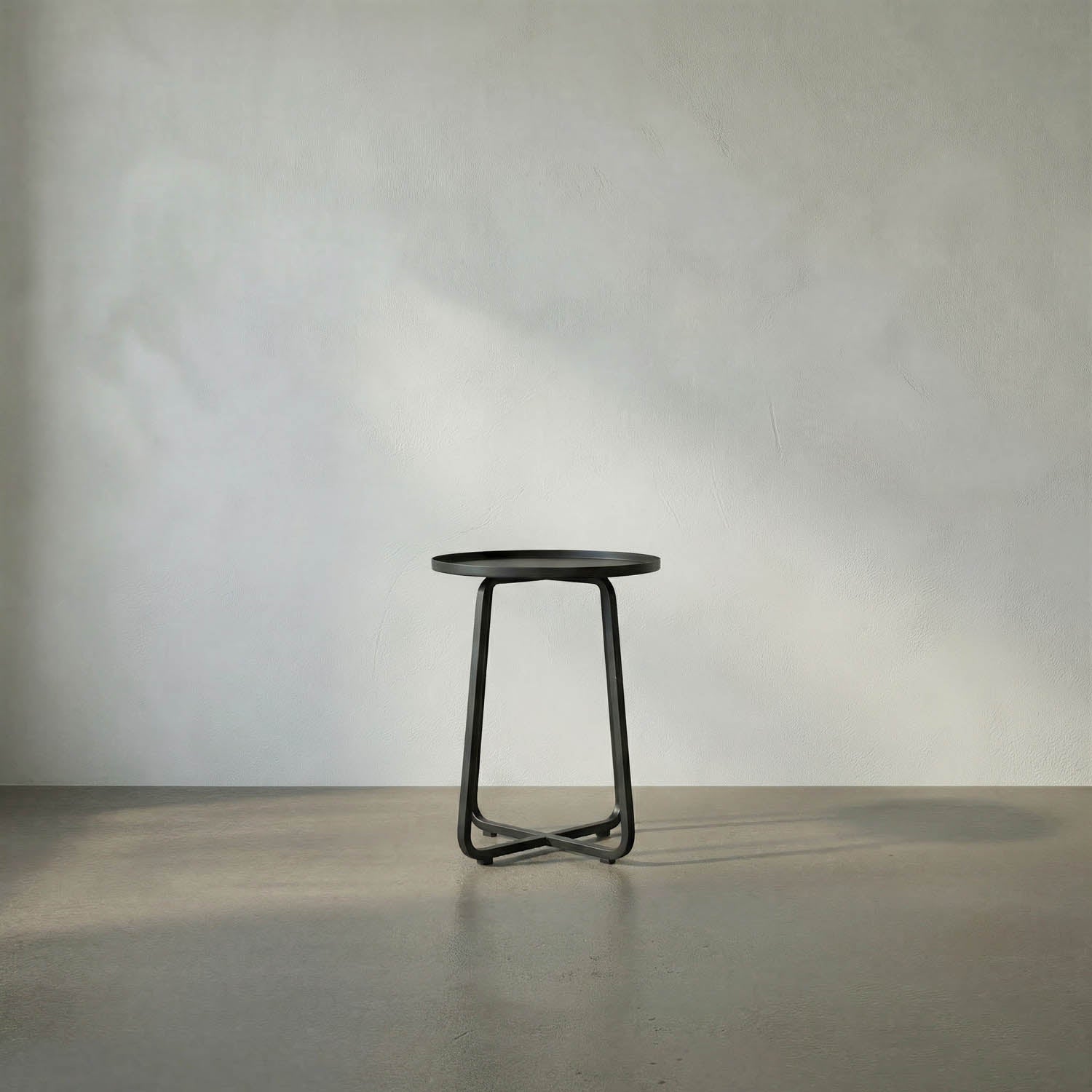 Kimana Side Table, Black Iron by Noir