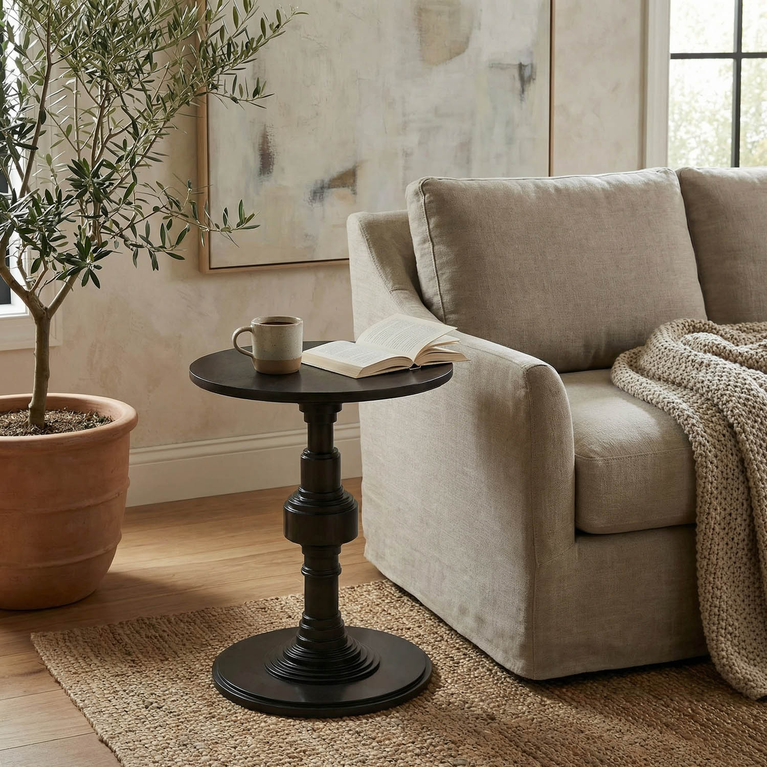 Apollo Side Table, Pale