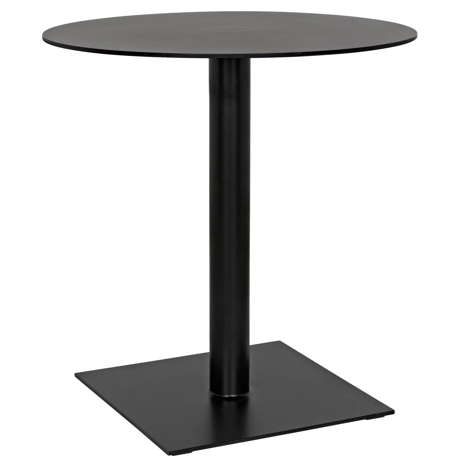 Mies Side Table, Black Iron