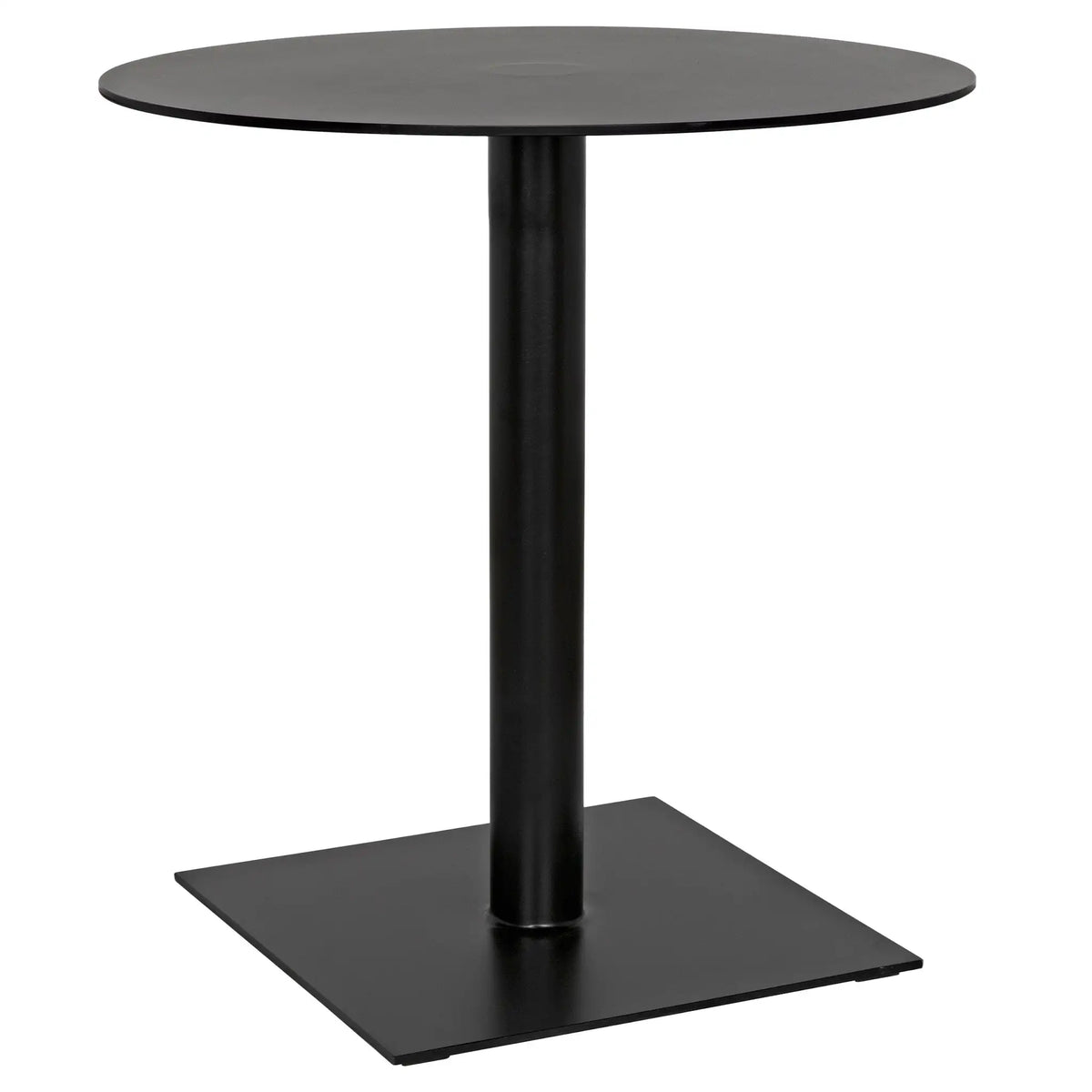 Mies Side Table, Black Iron