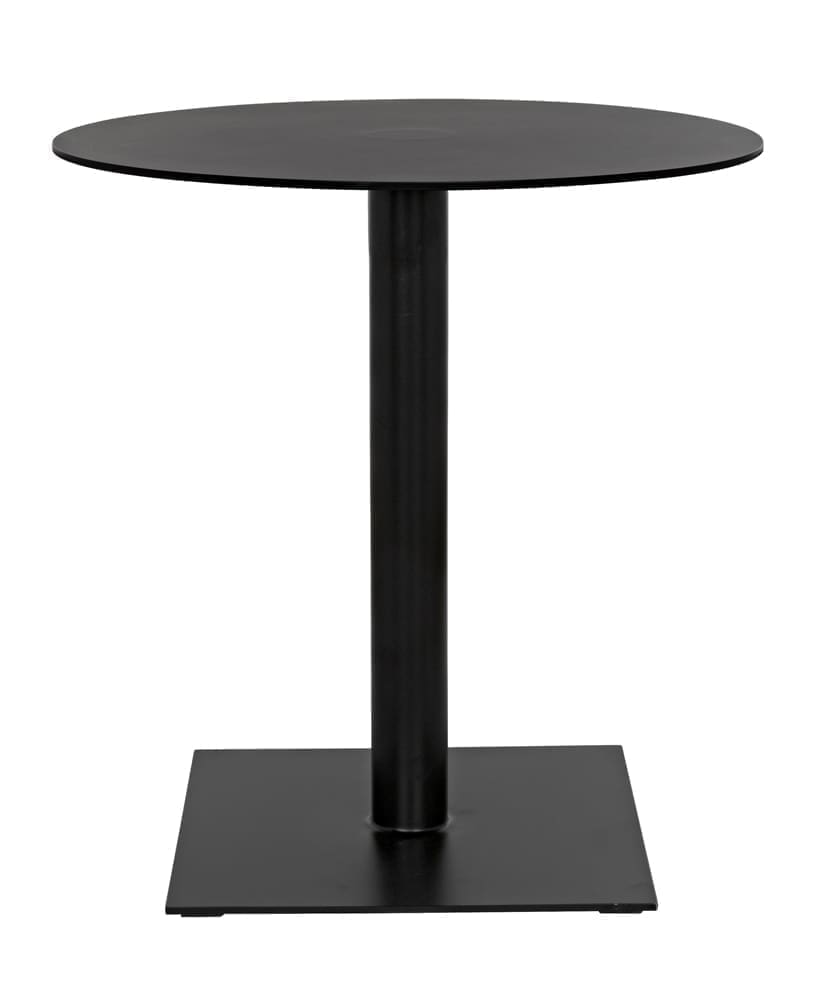 Mies Side Table, Black Iron