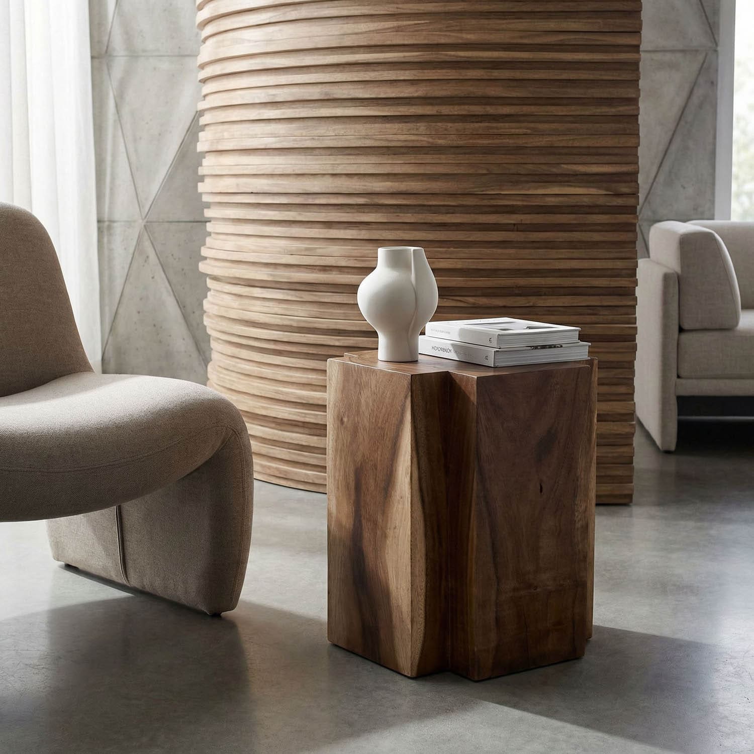 Haru Side Table, Teak