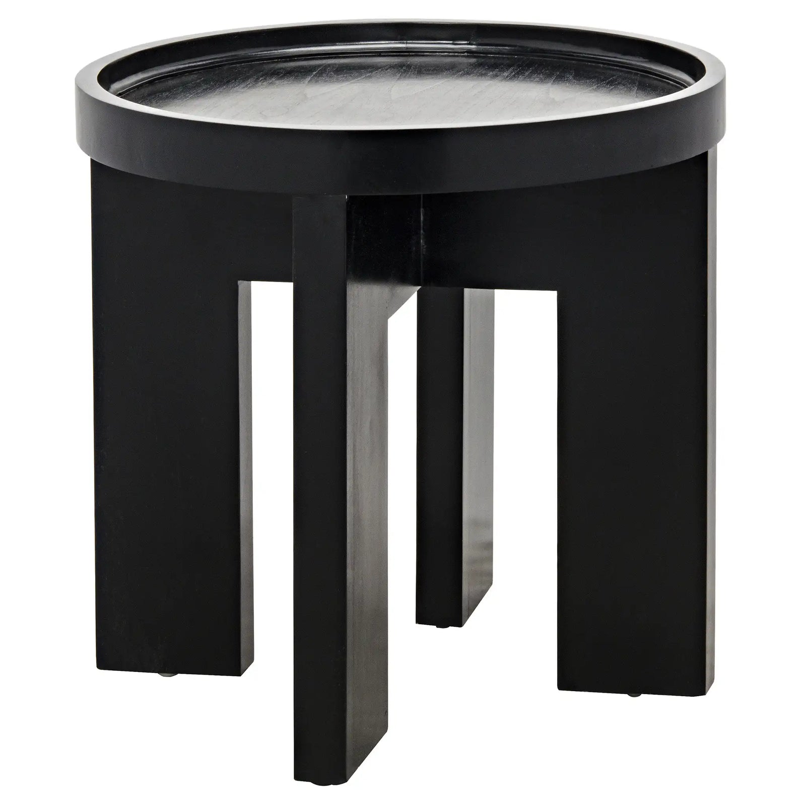 Gavin Side Table, Hand Rubbed Black