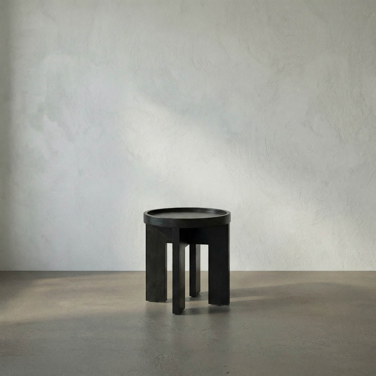 Gavin Side Table, Hand Rubbed Black by Noir