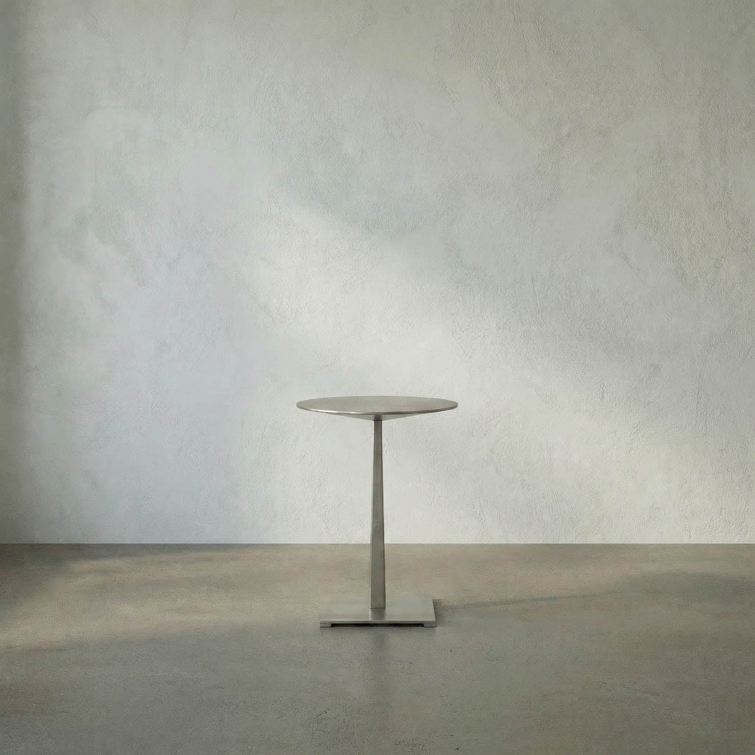 Stiletto Side Table, Metal with Antique Silver by Noir