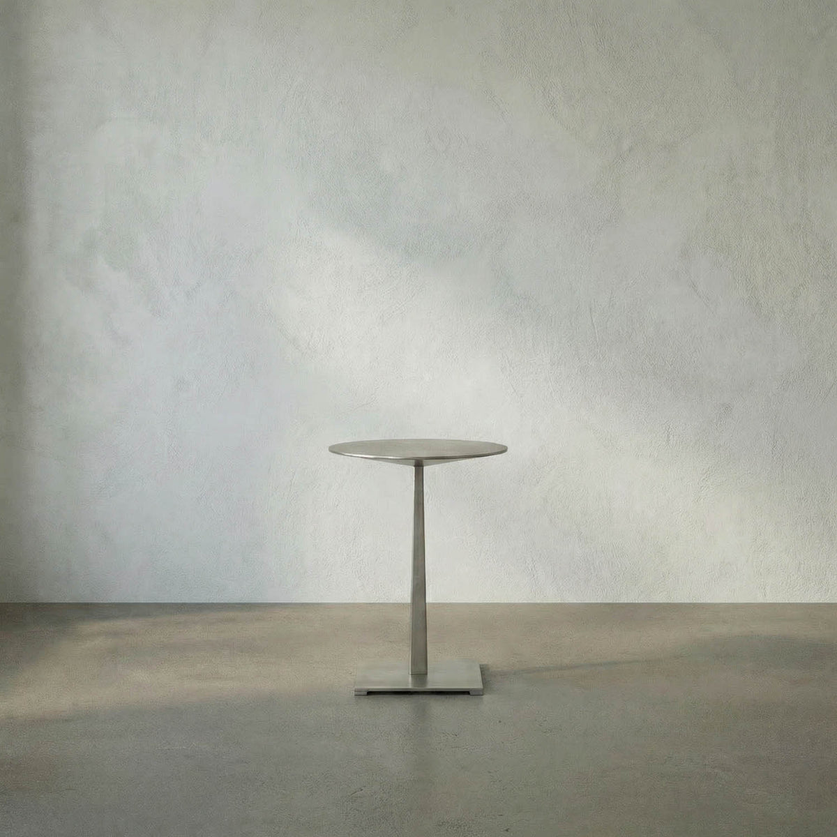 Stiletto Side Table, Metal with Antique Silver by Noir