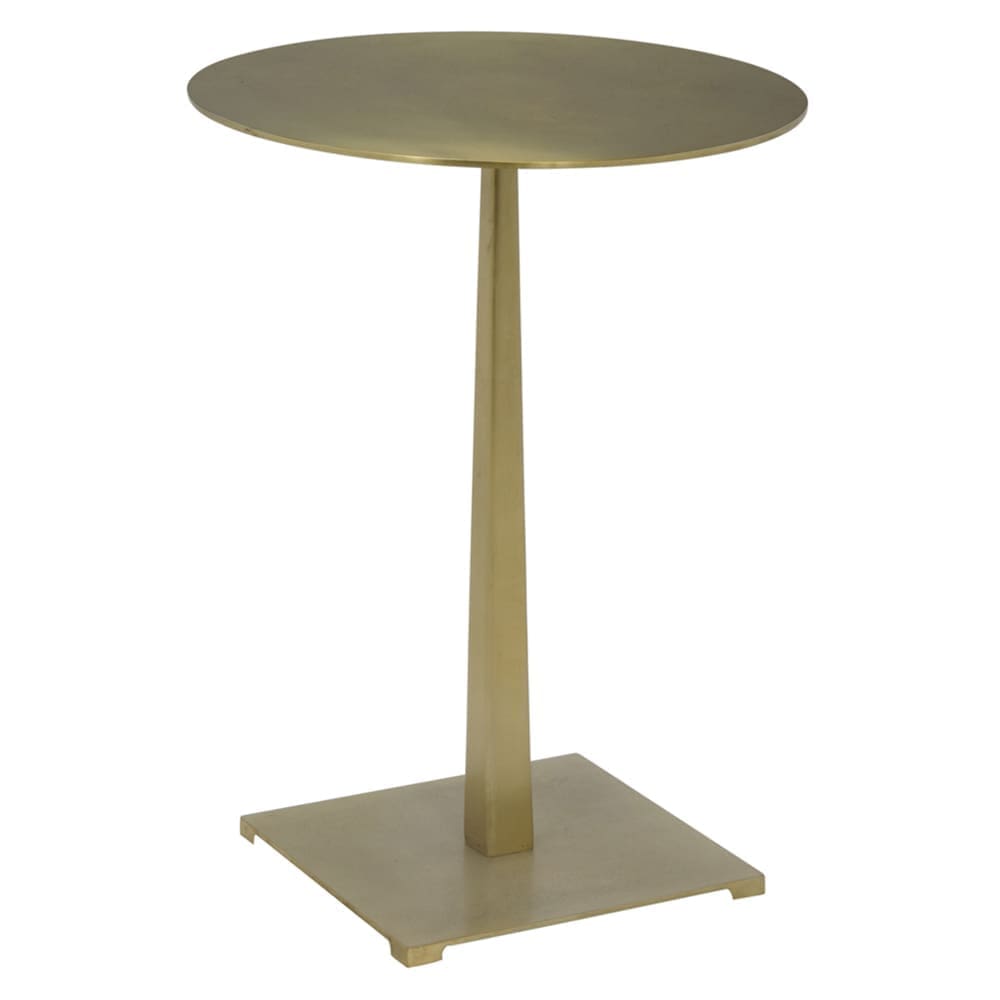 Stiletto Side Table, Metal with Brass Finish