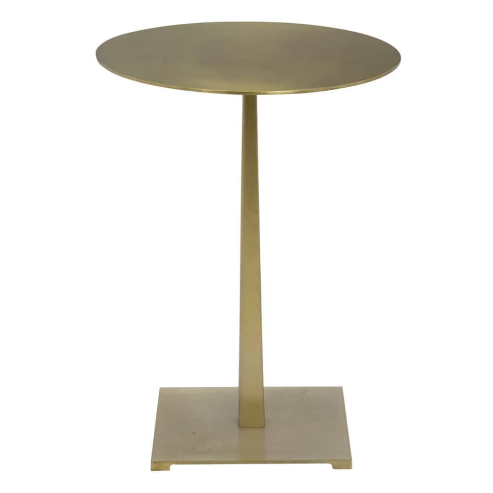 Stiletto Side Table, Metal with Brass Finish