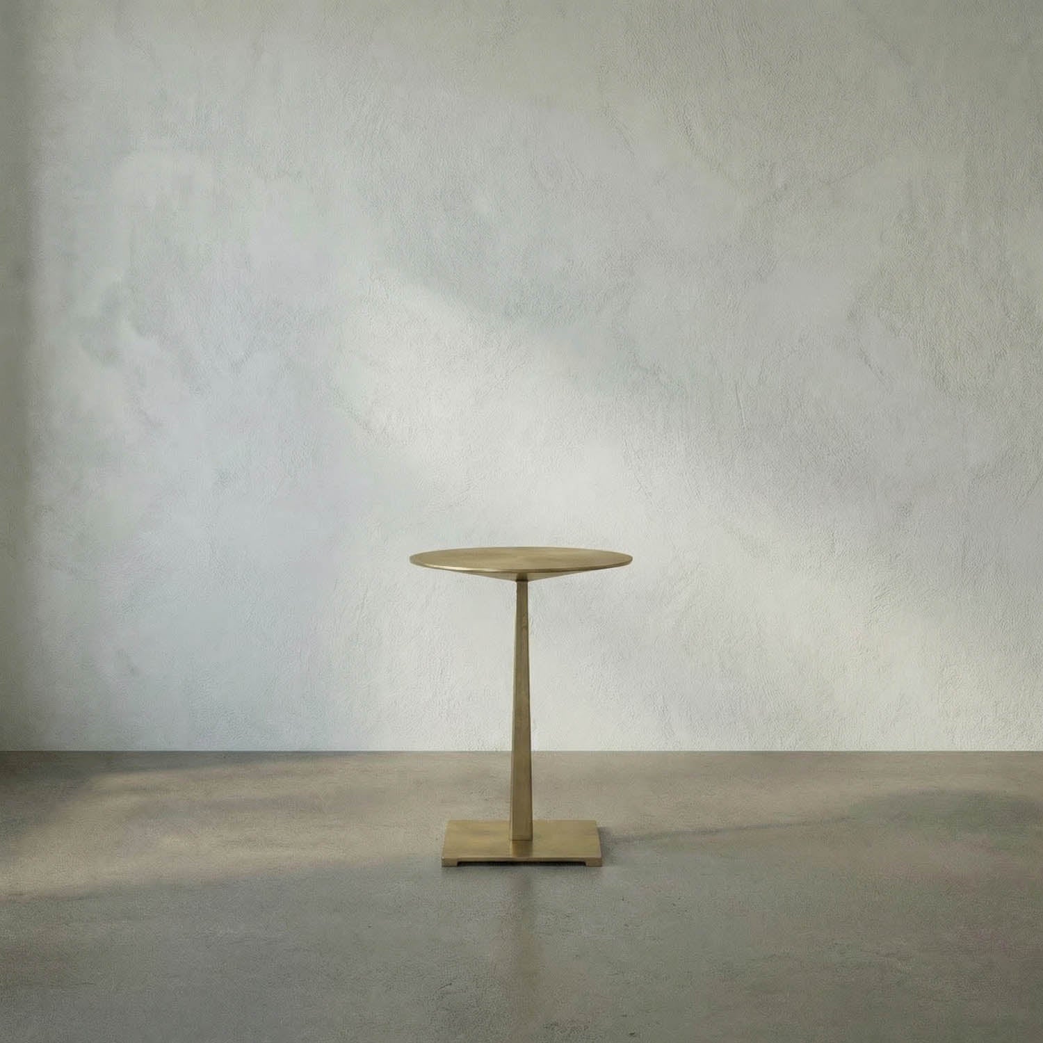 Stiletto Side Table, Metal with Brass Finish by Noir