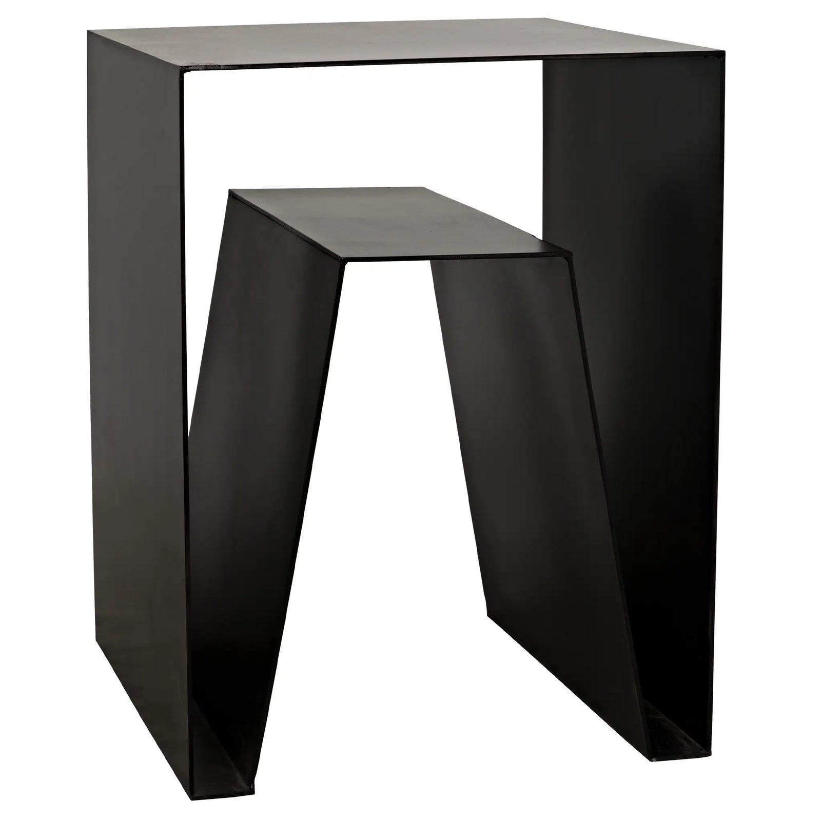 Quintin Side Table, Black Iron