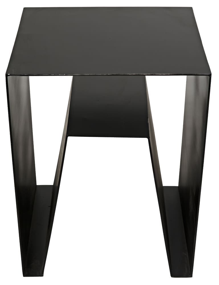 Quintin Side Table, Black Iron