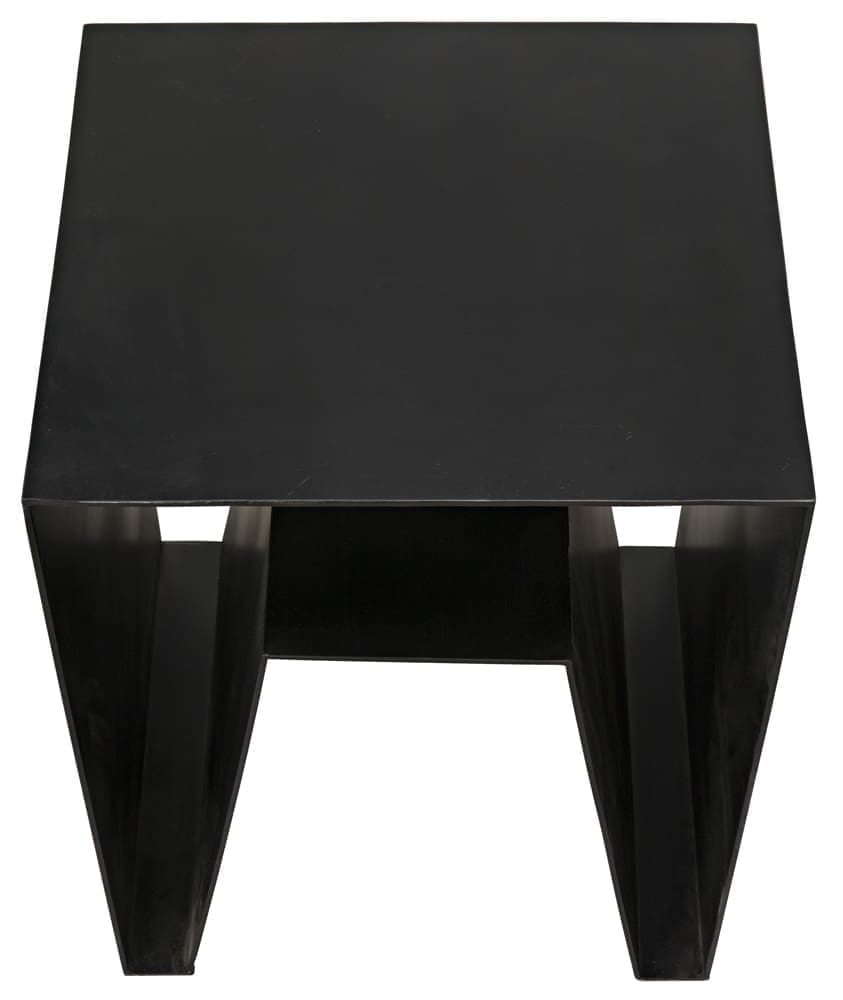 Quintin Side Table, Black Iron