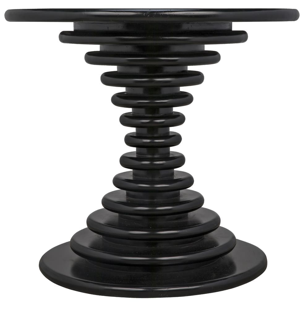 Scheiben Side Table, Hand Rubbed Black