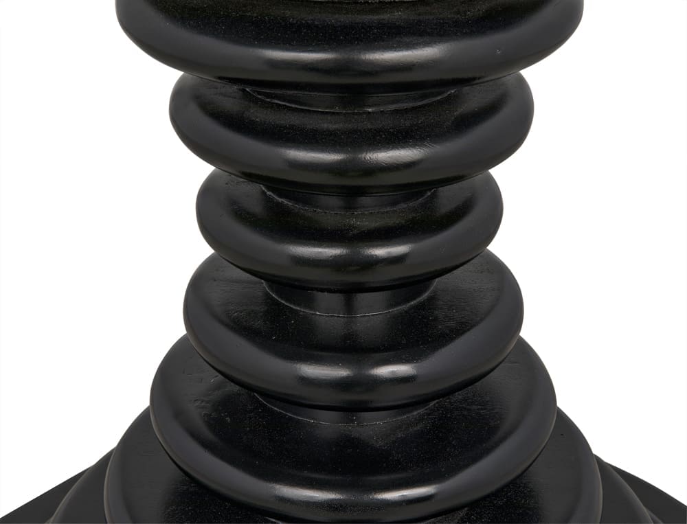 Scheiben Side Table, Hand Rubbed Black